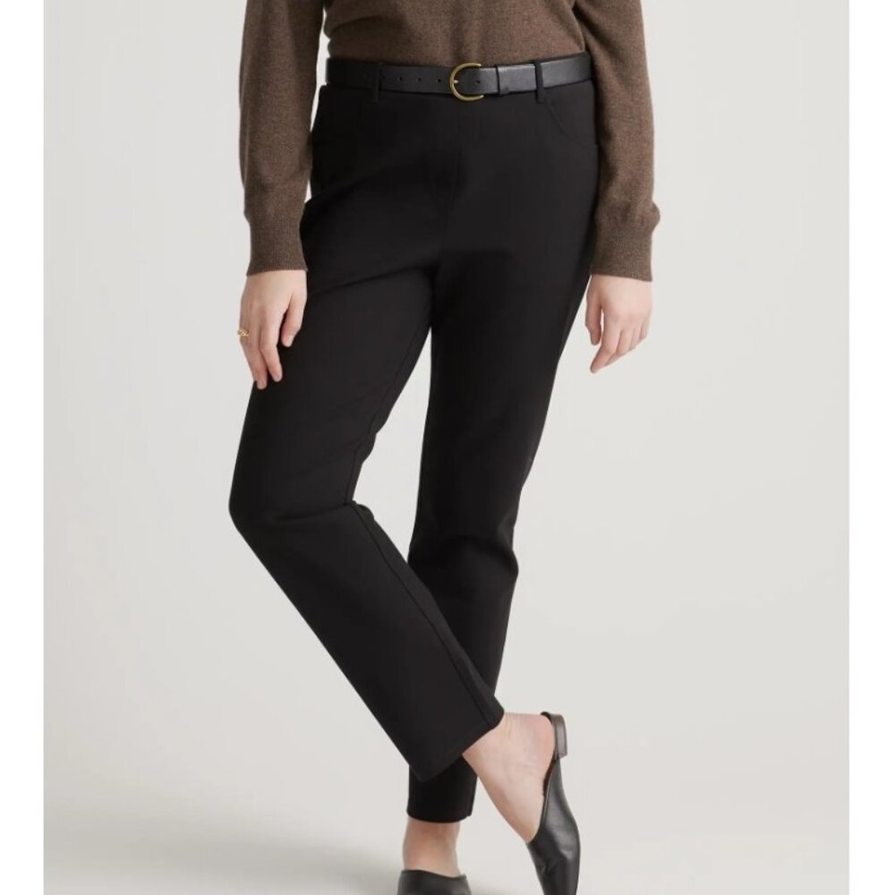NWT Petite Quince Ultra-Stretch Ponte Straight Leg 4-Pocket Pants (COPY)